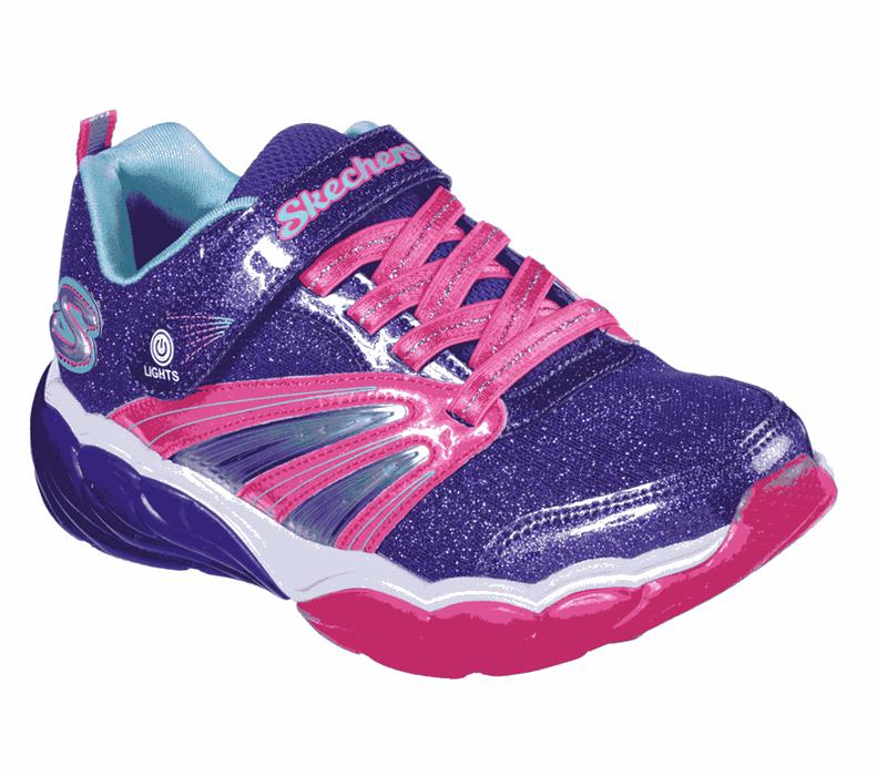 Skechers Flickor Lila/Rosa Sneakers - S Lights: Fusion Flash - Sverige (LDEGM-3058)